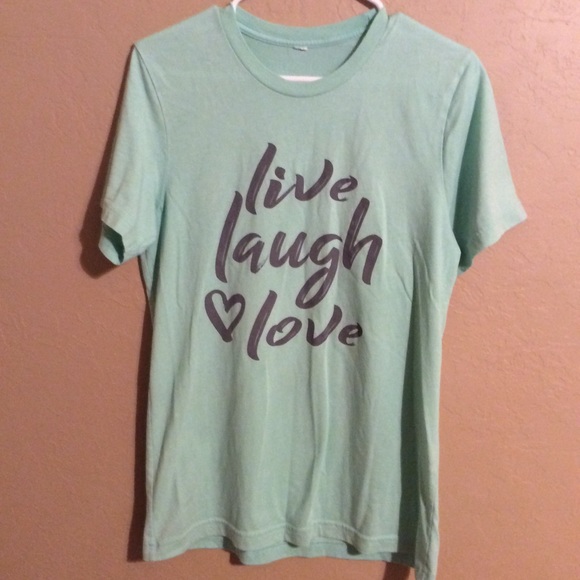 Tops - Long T-Shirt 'Live laugh love' M